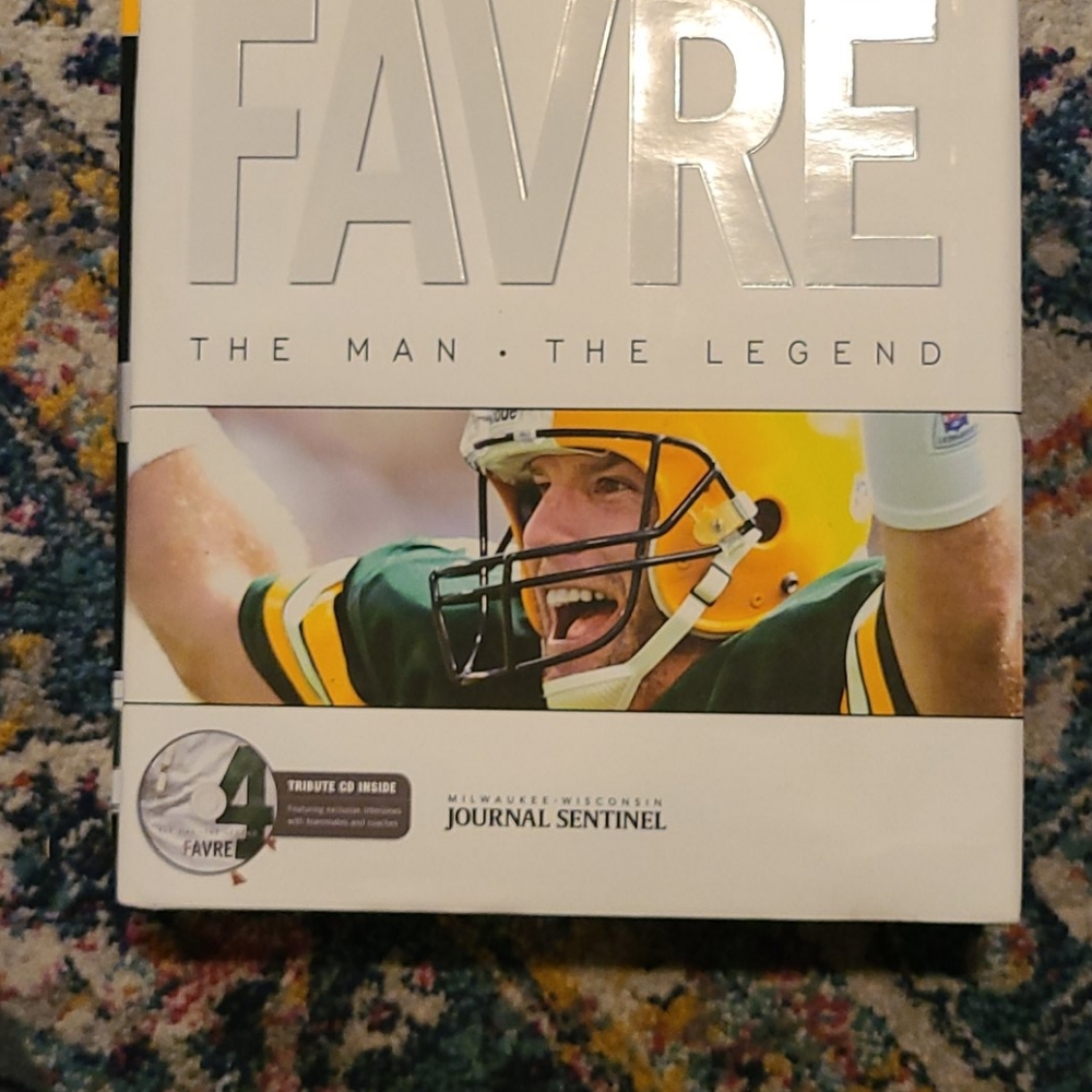 Brett Favre The Man The Legend Hardcover Book